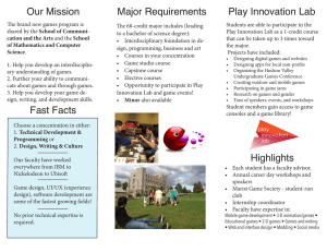 Our Mission Major Requirements Play Innovation Lab