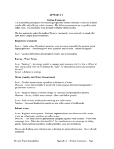 All Roundtable participants were encouraged provide written comments if they... comfortable with offering verbal comment.  The following comments are... APPENDIX 2