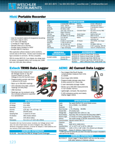 Hioki Portable Recorder