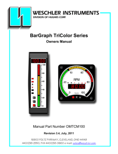 BarGraph TriColor Series  Owners Manual Manual Part Number OMTCM100