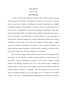 DNA Patenting