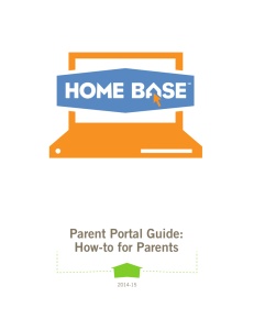 Parent Portal Guide: How-to for Parents 2014-15