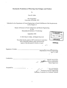Stochastic  Prediction  of Mooring  Line  Fatigue...