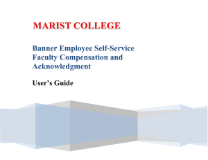 Banner Employee Self-Service Faculty Compensation and Acknowledgment