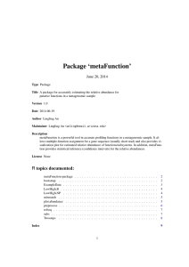 Package ‘metaFunction’ June 20, 2014