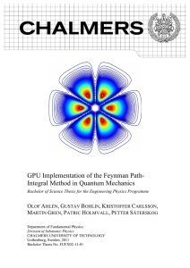 GPU Implementation of the Feynman Path- Integral Method in Quantum Mechanics O A
