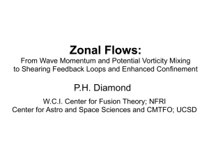 Zonal Flows: P.H. Diamond