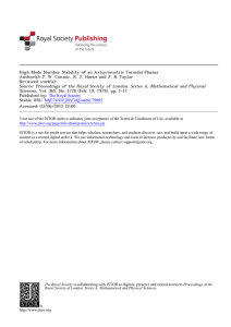 High Mode Number Stability of an Axisymmetric Toroidal Plasma