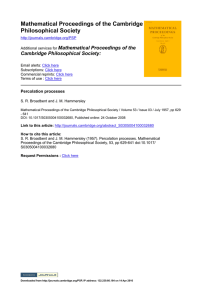 Mathematical Proceedings of the Cambridge Philosophical Society Mathematical Proceedings of the