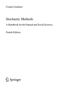 Stochastic Methods &lt;£J Springer Crispin Gardiner