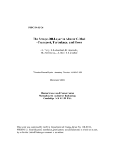 The Scrape-Off-Layer in Alcator C-Mod –Transport, Turbulence, and Flows