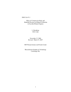 /JA-07-3 PSFC Effect of Compression Ratio and Manifold Pressure on Ethanol Utilization