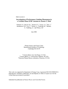 Investigation of Performance Limiting Phenomena in