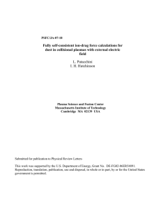 Fully self-consistent ion-drag force calculations for