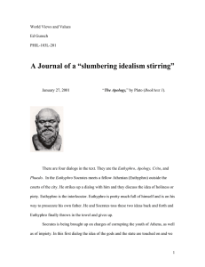 A Journal of a “slumbering idealism stirring”