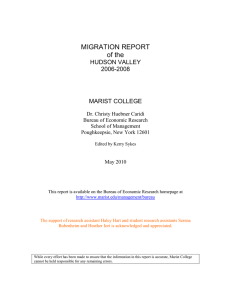 MIGRATION REPORT of the HUDSON VALLEY 2006-2008
