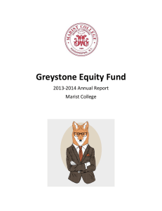 Greystone Equity Fund 2013-2014 Annual Report Marist College