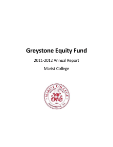 Greystone Equity Fund    2011‐2012 Annual Report  Marist College 