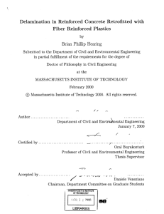 Delamination  in  Reinforced  Concrete  Retrofitted ... Fiber Reinforced  Plastics Brian  Phillip  Hearing