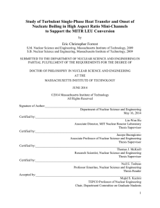 Study of Turbulent Single-Phase Heat Transfer and Onset of