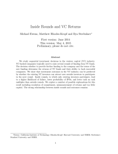 Inside Rounds and VC Returns