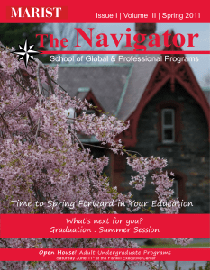Navigator The Time to Spring Forward in Your Education