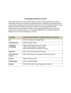 Technology-Intensive Courses