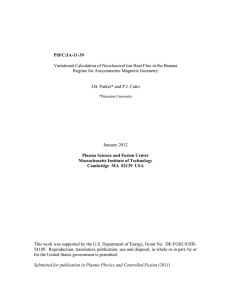 Variational Calculation of Neoclassical Ion Heat Flux in the Banana PSFC/JA-11-39