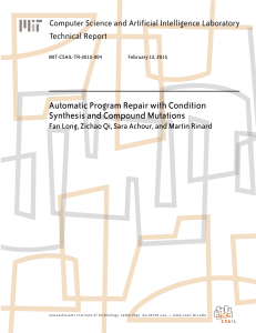 Automatic Program Repair with Condition Synthesis and Compound Mutations Technical Report