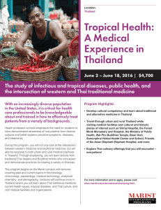 Tropical Health: A Medical Experience in Thailand
