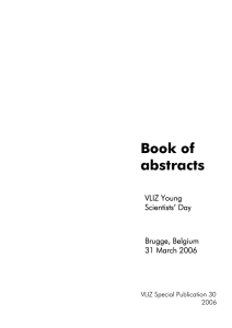 Book of abstracts  VLIZ Young