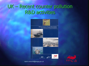 UK – Recent counter pollution R&amp;D activities