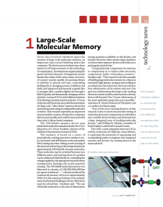 Large-Scale Molecular Memory s ew