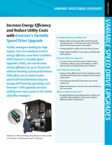 VARIABLE SPEED D Increase Energy Efficiency and Reduce Utility Costs with