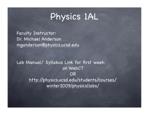Physics 1AL