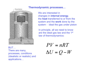 Thermodynamic processes…