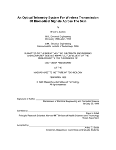 An Optical Telemetry System For Wireless Transmission