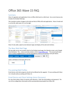 Office 365 Wave 15 FAQ Summary