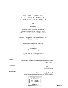 AUTOMATED  NASAL  FEATURE ACCESS
