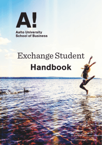 Exchange Student Handbook Last update: July 2013