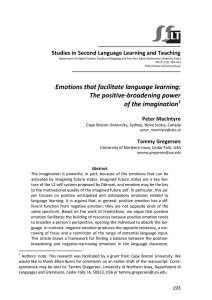 Studies in Second Language Learning and Teaching