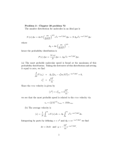 Problem 3 - Chapter 20 problem 72 m N (v)