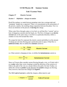 UCSD Physics 2B Summer Session Unit 3 Lecture Notes