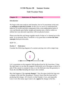 UCSD Physics 2B Summer Session Unit 5 Lecture Notes