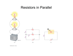 Resistors in Parallel R eq
