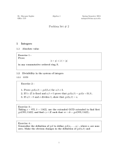 Problem Set # 2 1 Integers