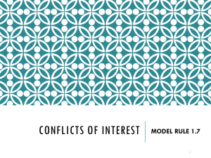 CONFLICTS OF INTEREST MODEL RULE 1.7 1