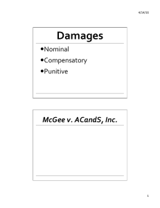 Damages McGee	v.	ACandS,	Inc. Nominal  