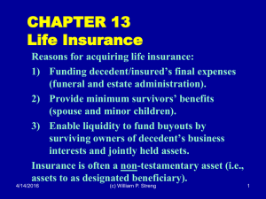 CHAPTER 13 Life Insurance