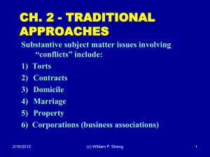 CH. 2 - TRADITIONAL APPROACHES